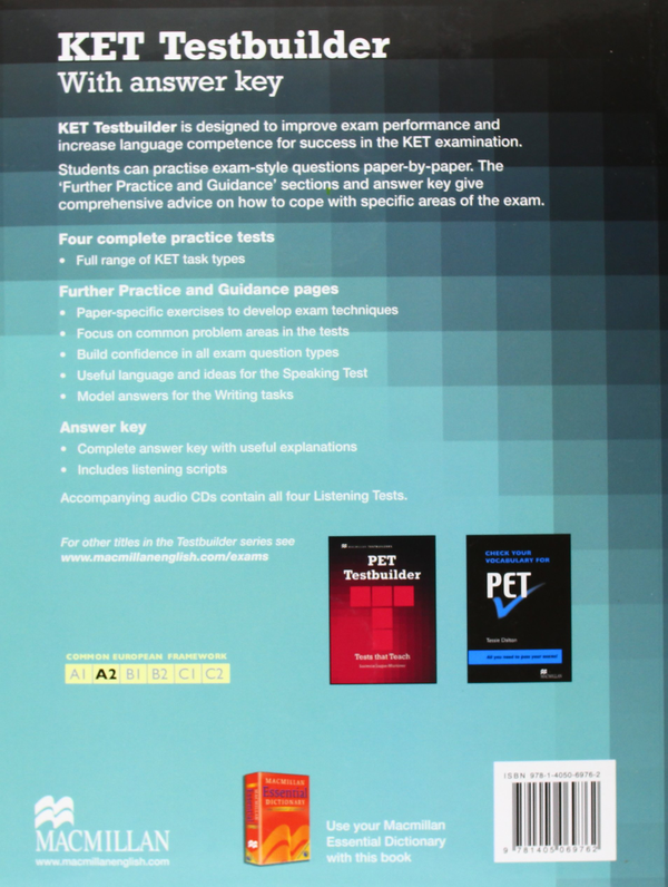 [object Object] «Testbuilder KET with Key and Audio (+ CD-ROM)», авторів Сара Даймонд, Нік Кенні, Аманда Френч - фото №3 - мініатюра