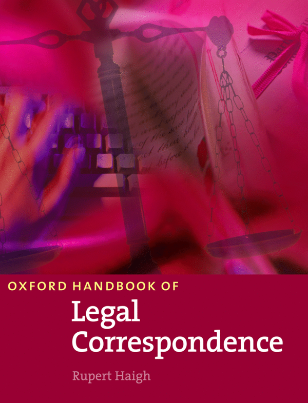 Бумажная книга «Oxford Handbook of Legal Correspondence. Student's Book», автор Руперт Хэй - фото №1
