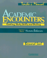 Паперова книга «Academic Encounters. Human Behavior Teacher's manual», автор Бернар Сіл - фото №1