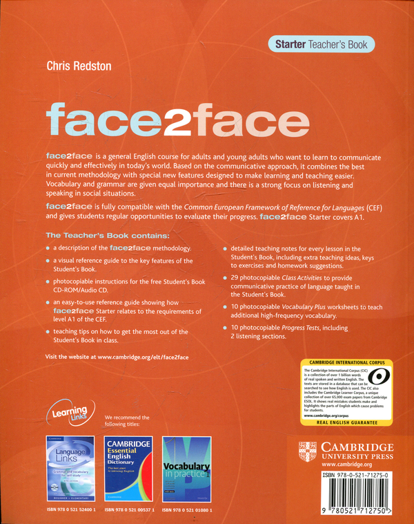 Бумажная книга «Face2face. Starter. Teacher's Book (+DVD)», автор Крис Редстон - фото №1
