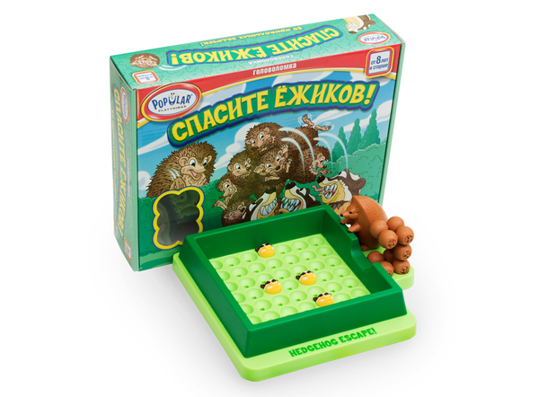 «Настольная игра-головоломка Popular Playthings Спасите Ёжиков! (704011)», бренда Popular Playthings - фото №1