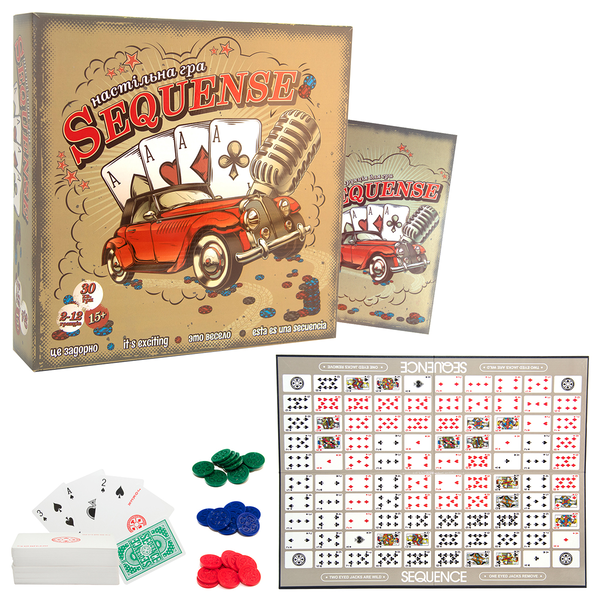  «Настольная игра Strateg Sequense (30361)», бренда Strateg - фото №1