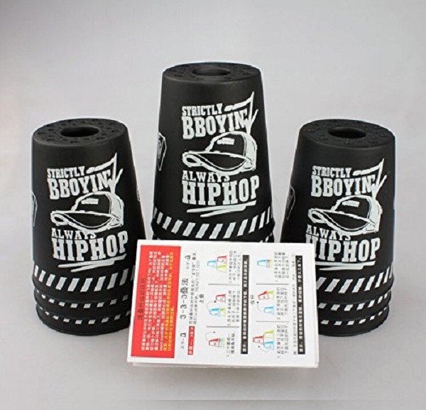  «Іграшка-головоломка YJ Speed ​​Flying Cups with Bag Graffiti Black (YJTB09)», бренду YJ - фото №1