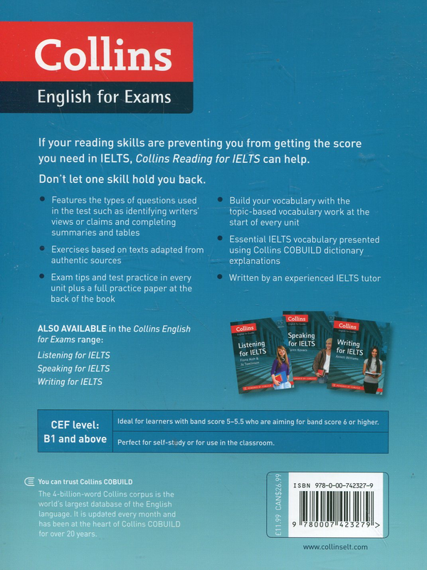 Бумажная книга «Collins Reading for IELTS», автор Элс Ван Гейте - фото №1