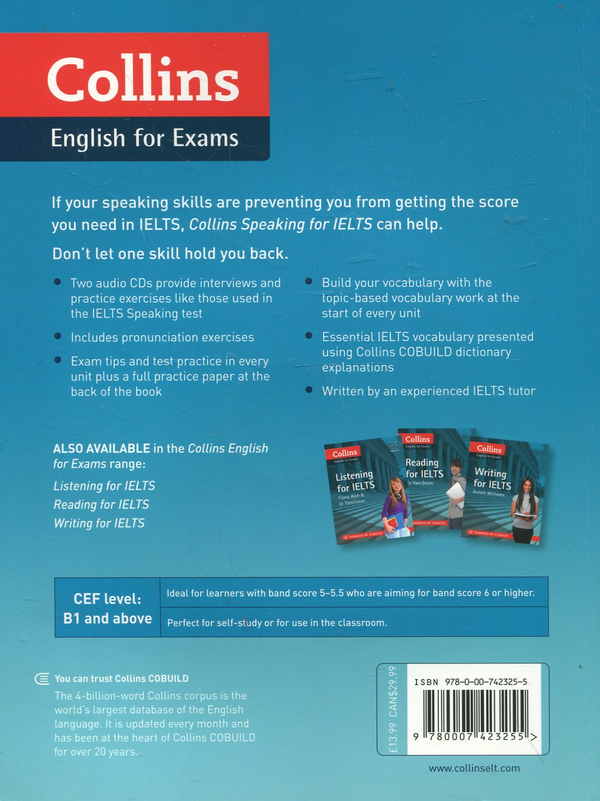 Паперова книга «Collins Speaking for IELTS (+ 2 CD-ROM)», автор Карен Ковач - фото №1