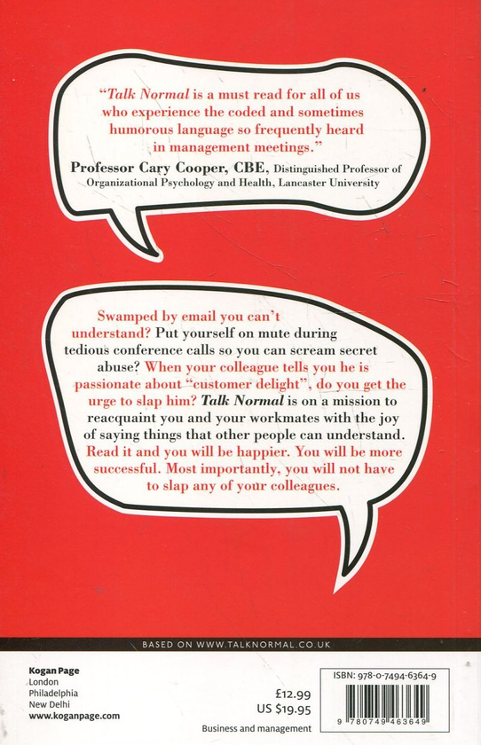Бумажная книга «Talk Normal: Stop the Business Speak, Jargon and Waffle», автор Тим Филлипс - фото №1
