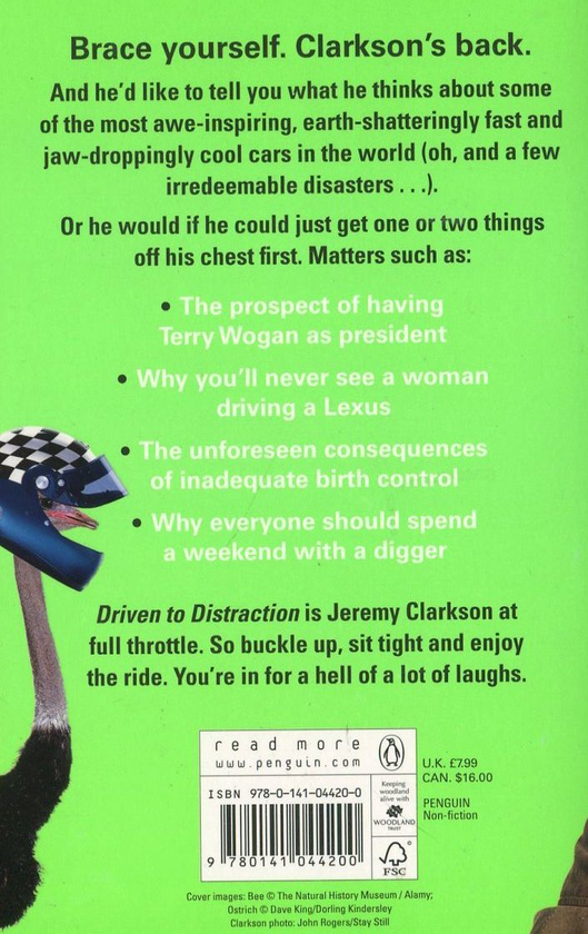 Бумажная книга «Driven to Distraction», автор Джереми Кларксон - фото №1