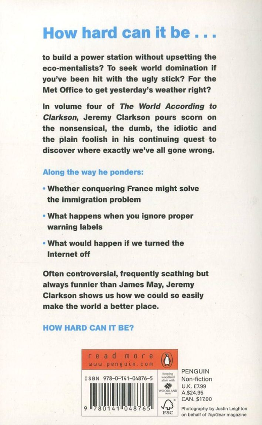 Паперова книга «How Hard Can It Be?», автор Джеремі Кларксон - фото №1