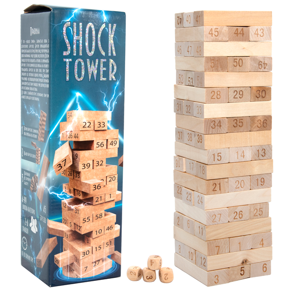  «Настольная игра Strateg Shock Tower (30858)», бренда Strateg - фото №1