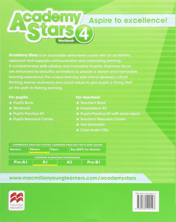 [object Object] «Academy Stars 4 Workbook», автор Джулі Тайс - фото №2 - мініатюра