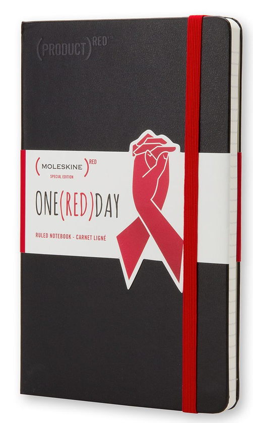  «Блокнот Moleskine Red середній чорний (QP060RED02)», бренду Moleskine - фото №1