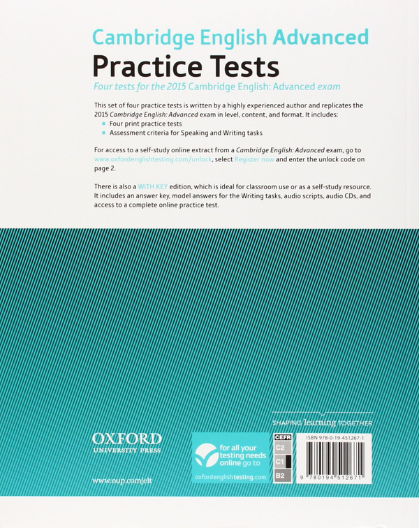 [object Object] «Cambridge English Advanced Practice Tests Without Key for 2015 Exam», автор Марк Харрісон - фото №3 - мініатюра