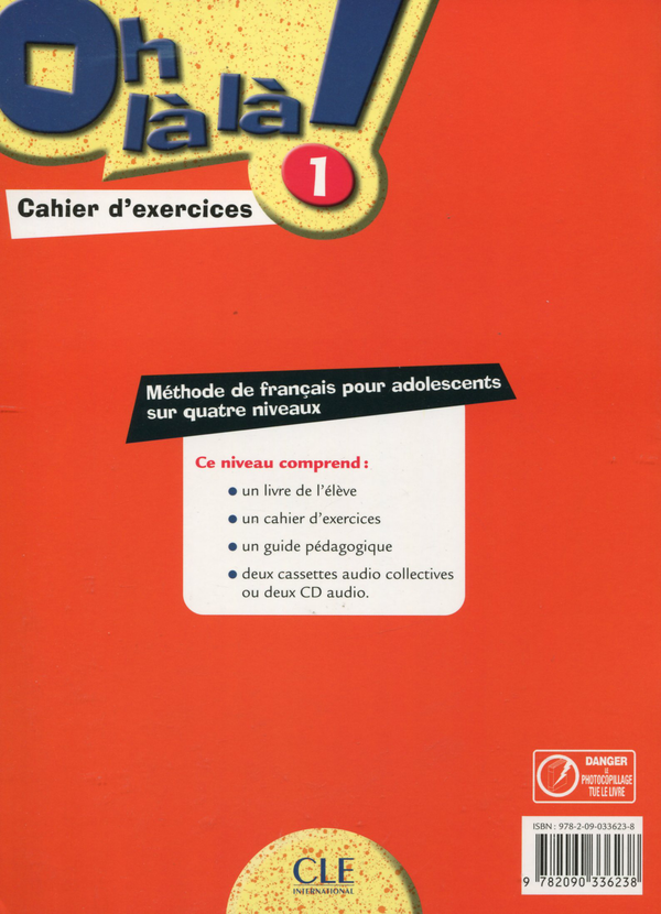 Паперова книга «Oh là là ! 1 - Cahier d'exercices», авторів С. Фавре, І. Гальєго, Є. Мугуруса, М. Бурдо - фото №1