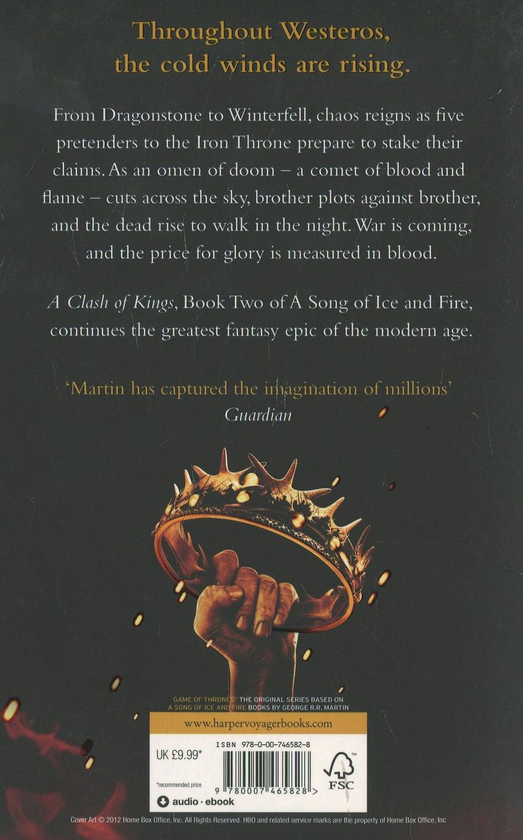 Бумажная книга «A Song of Ice and Fire. Book 2: A Clash of Kings», автор Джордж Р. Р. Мартин - фото №1