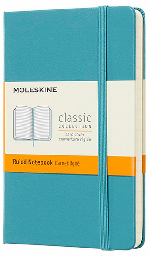  «Блокнот Moleskine Classic маленький линия океанский синий (MM710B35)», бренда Moleskine - фото №1