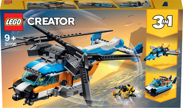 «Конструктор LEGO Creator Двухроторный вертолет (31096)», бренда LEGO - фото №1