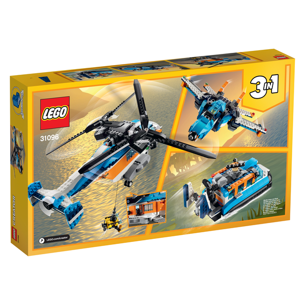 «Конструктор LEGO Creator Двухроторный вертолет (31096)», бренда LEGO - фото №1