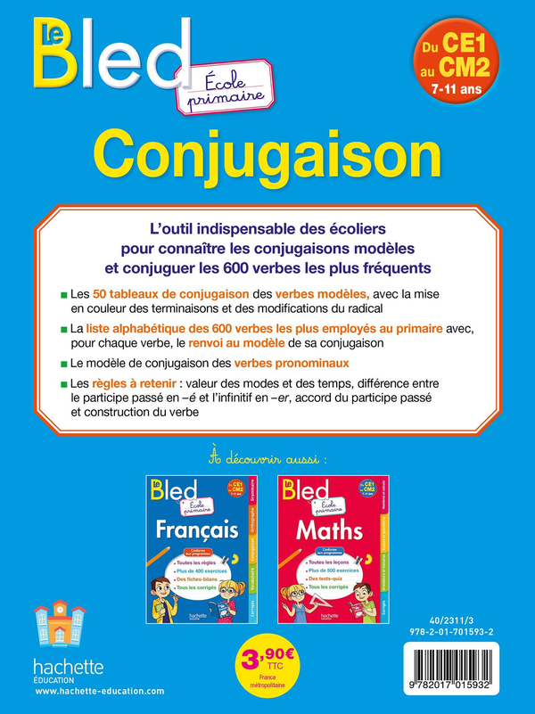 Бумажная книга «Bled école primaire Conjugaison », автор Даниель Берлион - фото №1