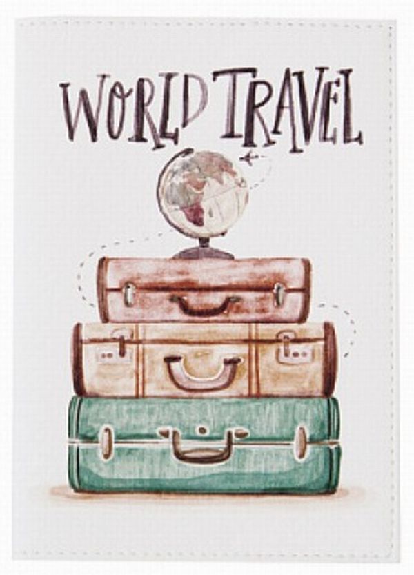 «Обложка для паспорта Just Cover World travel (4823087001359)», бренда Just Cover - фото №1