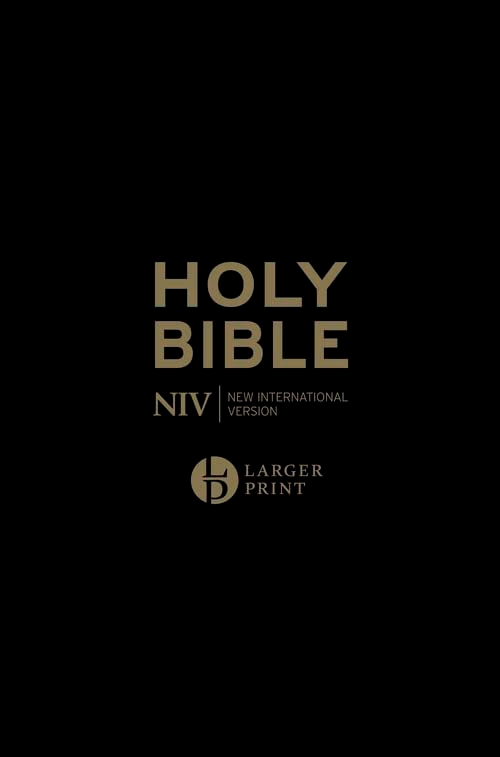 Паперова книга «NIV Larger Print Personal Black Leather Holy Bible» - фото №1