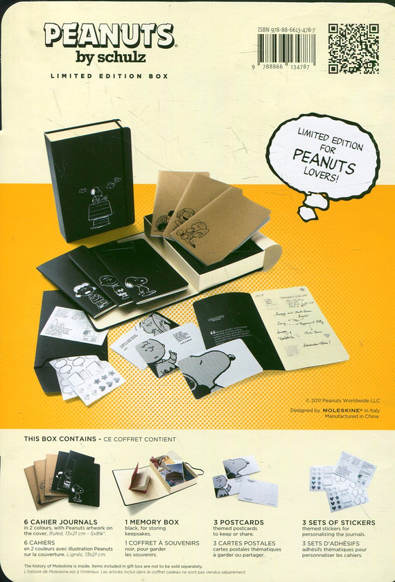  «Подарочный набор Moleskine Peanuts (GBLEPEANUTS#978-88-6613-478-7)», бренда Moleskine - фото №1