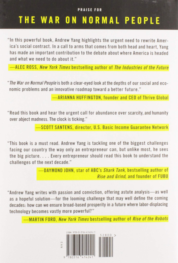 Паперова книга «The War on Normal People», автор Андрій Ян - фото №1