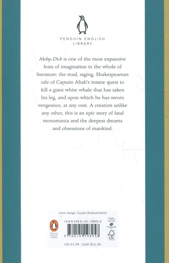 Паперова книга «Moby-Dick», автор Герман Мелвілл - фото №1