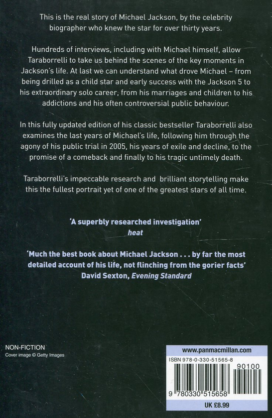 Бумажная книга «Michael Jackson: The Magic, The Madness, The Whole Story», автор Рэнди Тараборелли - фото №1