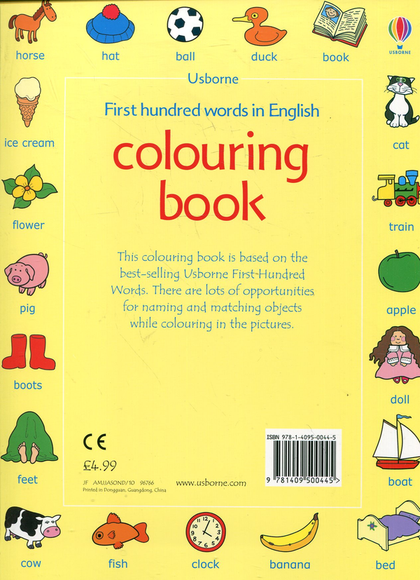 [object Object] «First Hundred Words in English. Colouring Book», автор Хизер Амери - фото №3 - миниатюра
