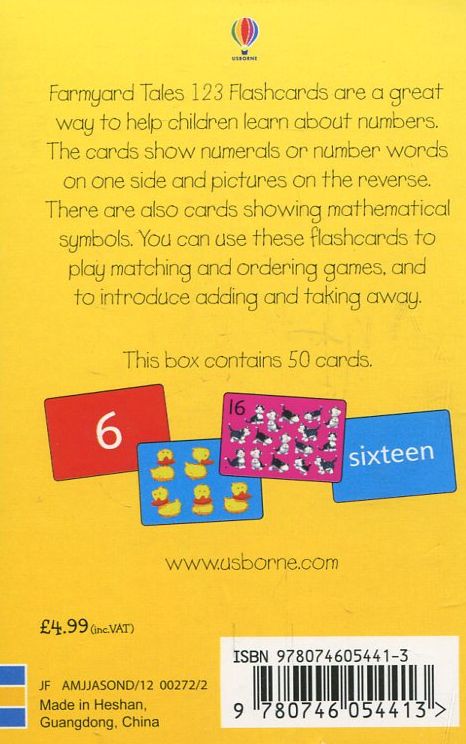Паперова книга «Farmyard Tales 1 2 3 flashcards» - фото №1