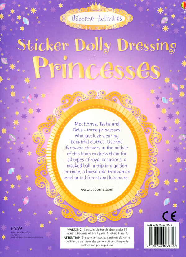 [object Object] «Sticker Dolly Dressing. Princesses», автор Фиона Уотт - фото №3 - миниатюра