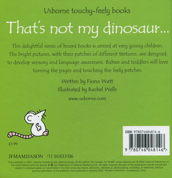 [object Object] «That's not my dinosaur», автор Фиона Уотт - фото №3 - миниатюра