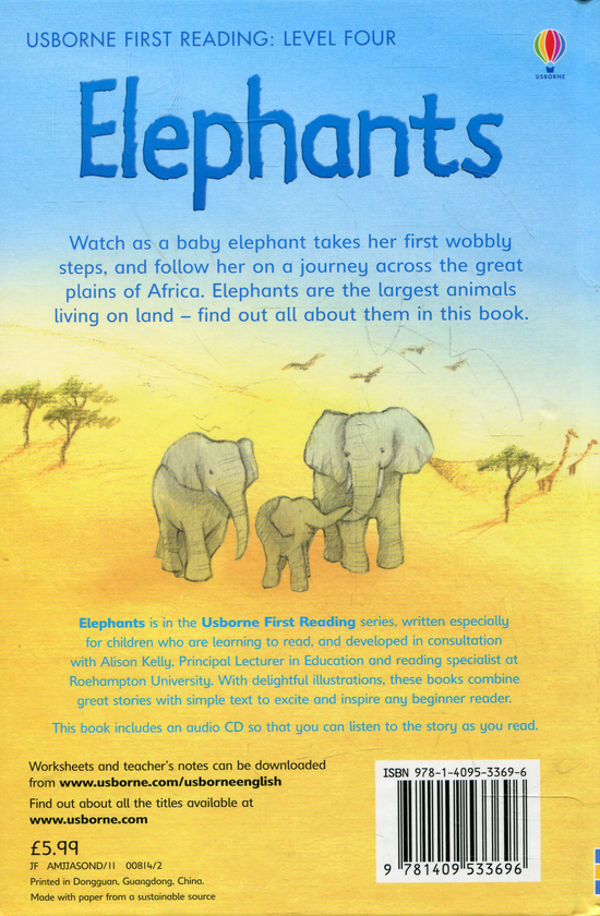 Паперова книга «Elephants (+ Audio CD)», автор Кейт Девіс - фото №1