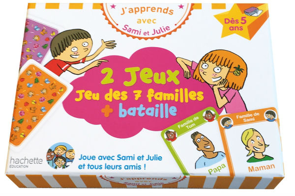 Бумажная книга «J'apprends avec Sami et Julie: Jeu des 7 familles + bataille», автор Тереза Бонте - фото №1