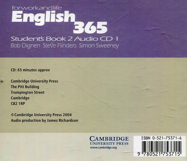 Паперова книга «English 365 Student's Book 2 Audio CD (2 CD-ROM)», авторів Боб Дігнен, Стів Фіндерс, Симон Свіні - фото №1