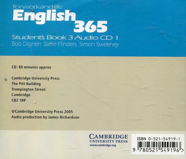 [object Object] «English 365 Student's Book 3 Audio CD (2 CD-ROM)», авторів Боб Дігнен, Стів Фіндерс, Симон Свіні - фото №3 - мініатюра