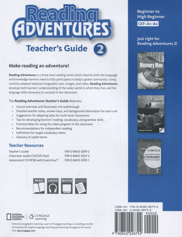 Бумажная книга «Reading Adventures 2. Teacher's Guide», авторов Кармелла Лиске, Скотт Менкин, Нэнси Хабли - фото №1