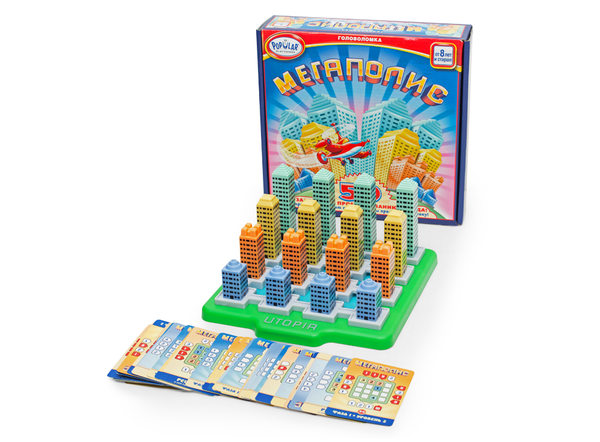  «Настольная игра-головоломка Popular Playthings Мегаполис (704103)», бренда Popular Playthings - фото №1