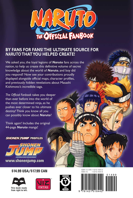 Паперова книга «Naruto: The Official Fanbook», автор Масаси Кісімото - фото №1