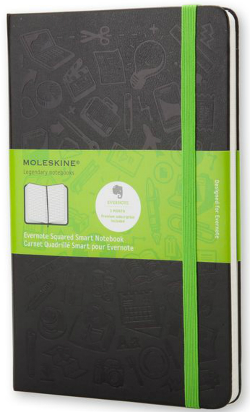  «Блокнот Moleskine Evernote черный (QP061EVER02)», бренда Moleskine - фото №1