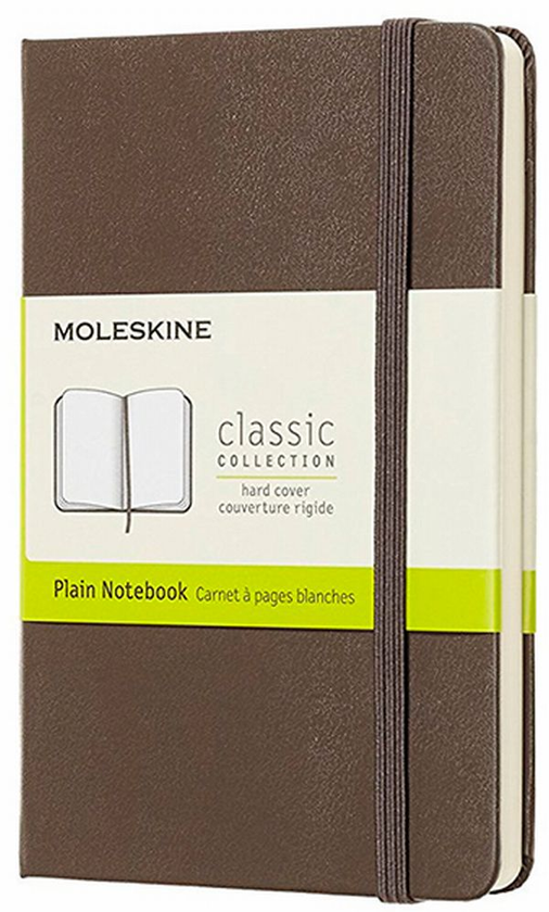  «Блокнот Moleskine Classic маленький нелинованный коричневый (QP012P14)», бренда Moleskine - фото №1