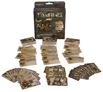  «Настольная игра Tannhauser Eguipment Cards (730021)», бренда Fantasy Flight Games - фото №1