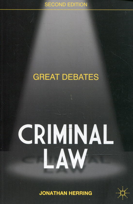 Паперова книга «Great Debates in Criminal Law», автор Джонатан Херрінг - фото №1