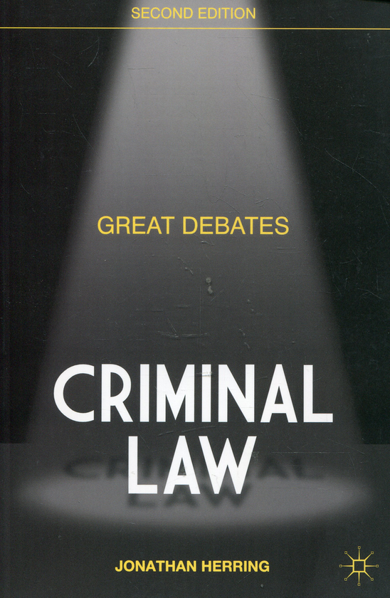Паперова книга «Great Debates in Criminal Law», автор Джонатан Херрінг - фото №1