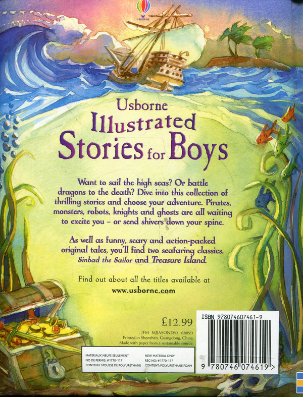 Бумажная книга «Illustrated Stories for Boys», авторов Лесли Симс, Луи Стоуэлл - фото №1