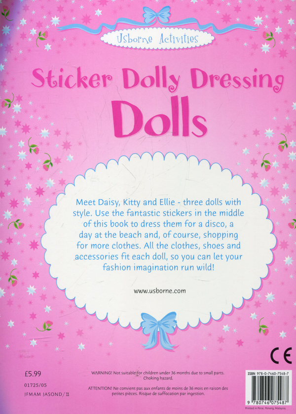 [object Object] «Sticker Dolly Dressing. Dolls», автор Фиона Уотт - фото №3 - миниатюра
