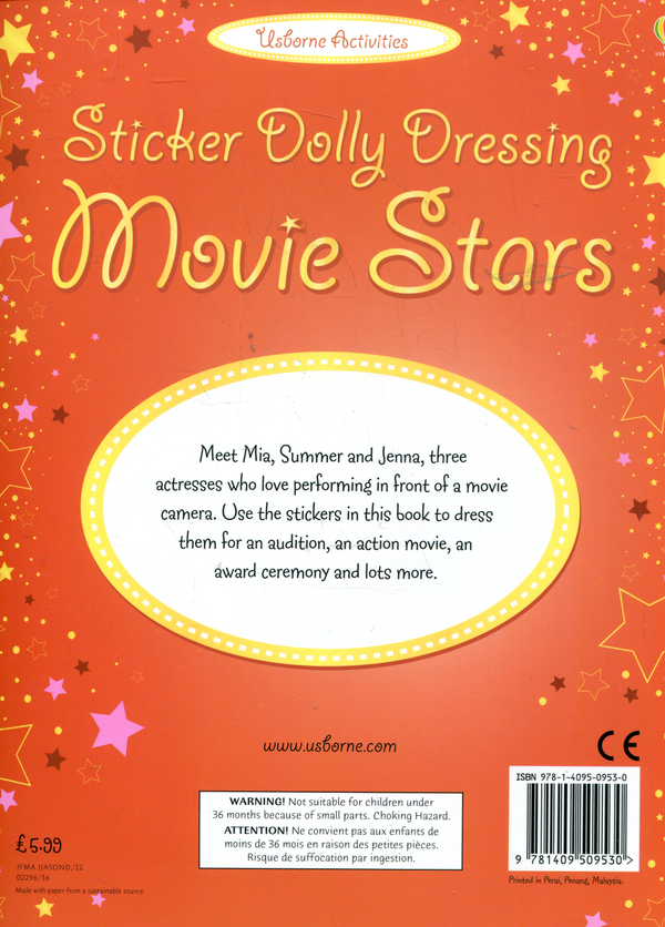 [object Object] «Sticker Dolly Dressing. Movie Stars», автор Фиона Уотт - фото №3 - миниатюра