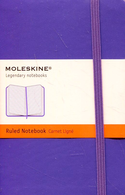  «Карманная записная книжка Moleskine Classic Coloured Фиолетовая в линию (MM710H1F#978-88-6613-642-2)», бренда Moleskine - фото №1