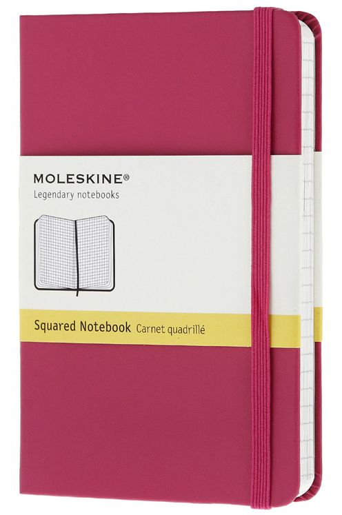 «Карманная записная книжка Moleskine Classic Coloured Маджента в клетку (MM712D1F)», бренда Moleskine - фото №1