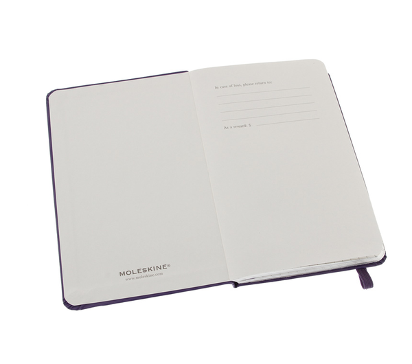  «Карманная записная книжка Moleskine Classic Coloured Фиолетовая в клетку (MM712H1F#978-88-6613-643-9)», бренда Moleskine - фото №1